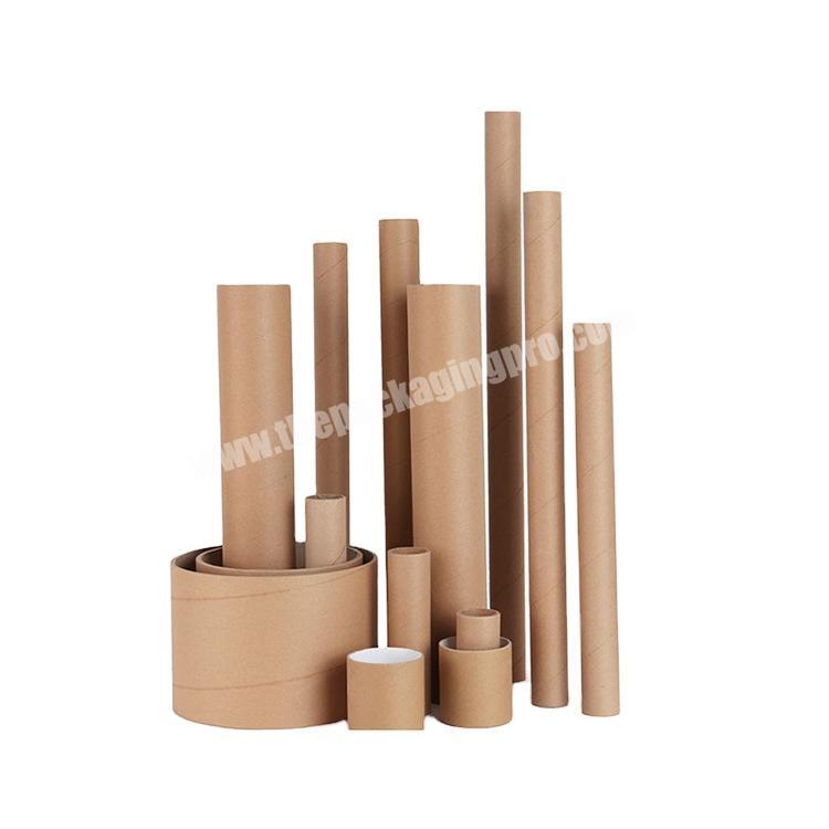 eco friendly recycled biodegradable paper tube round kraft cylinder paper tube packaging