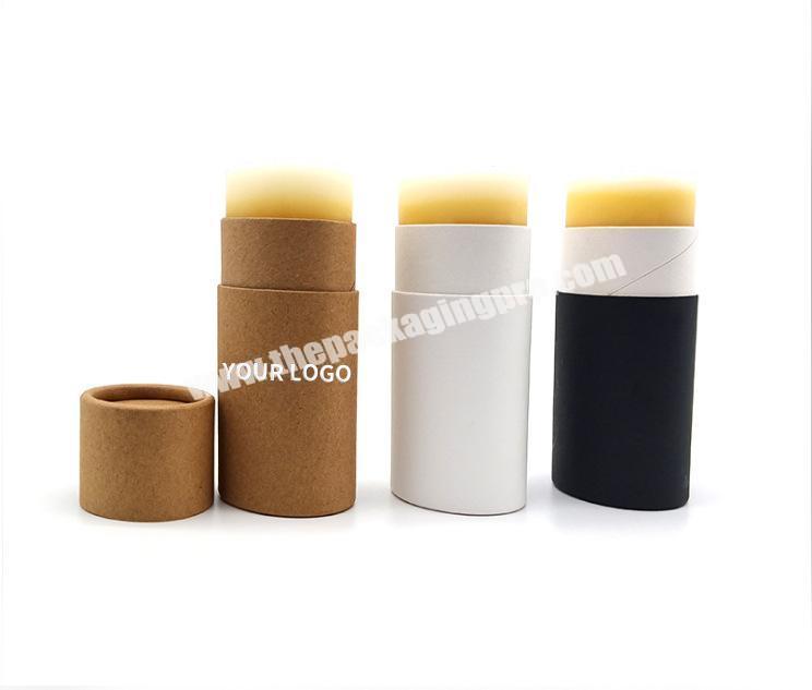 Eco friendly cardboard deodorant container 10ml lip gloss box packaging paper tube for lip balm