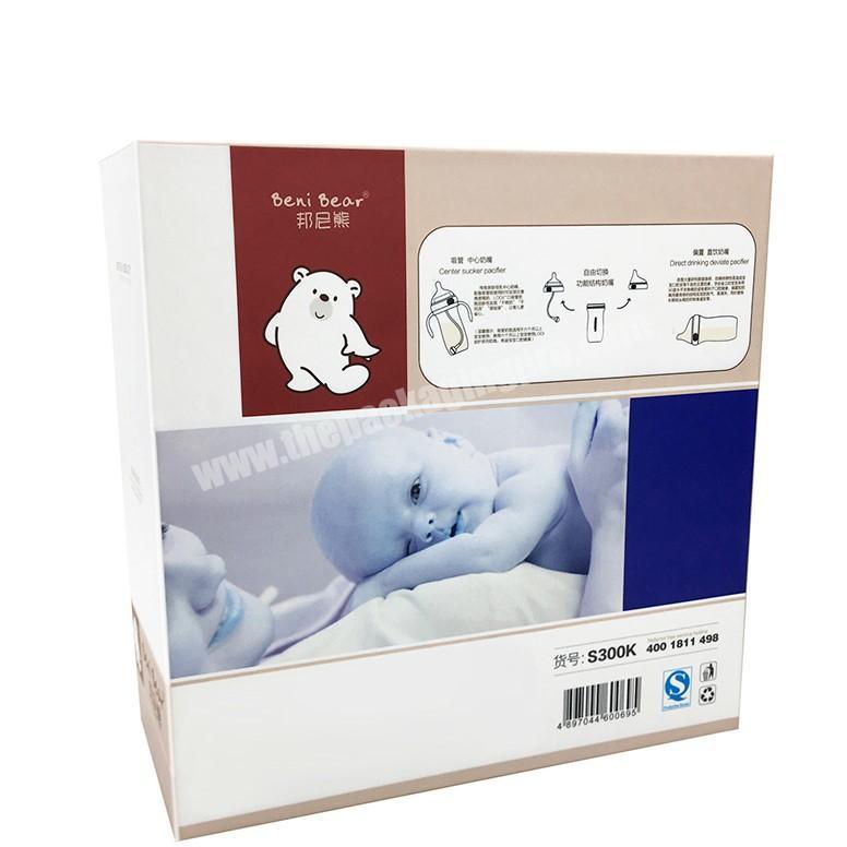 factory price wholesale cardboard box PS tray PVC cover pack toy package box baby bottle gift boxes