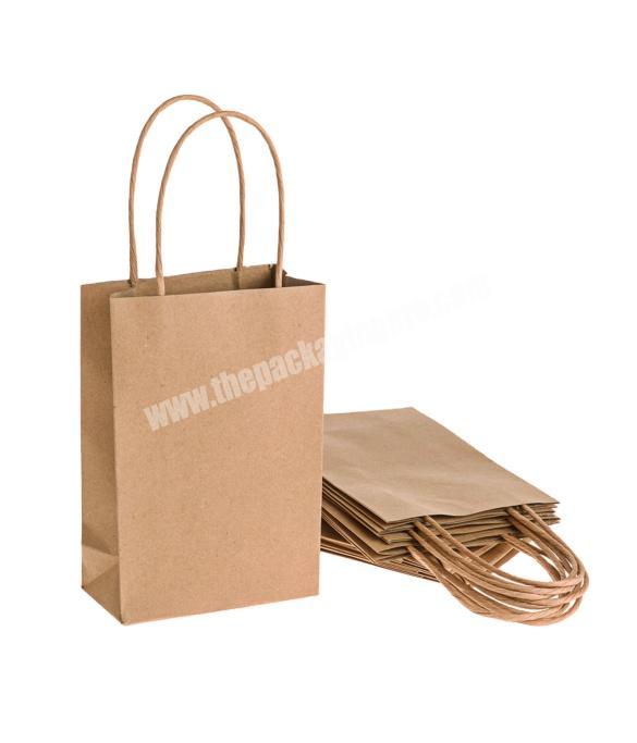 factory wholesale custom Logo printed packaging brown kraft coffee take away paper bag