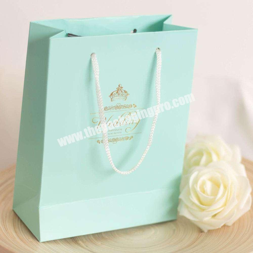 factory wholesale custom cardboard paper shopping bag with rope handle
