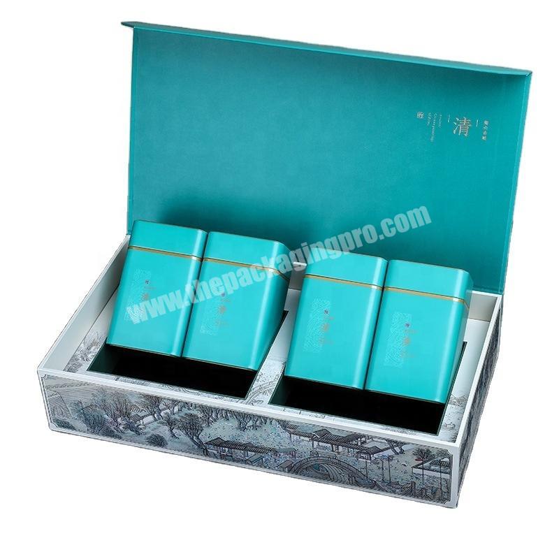 fancy chinese tea gift box set paperboard tea box paper printing tea boxes for sale