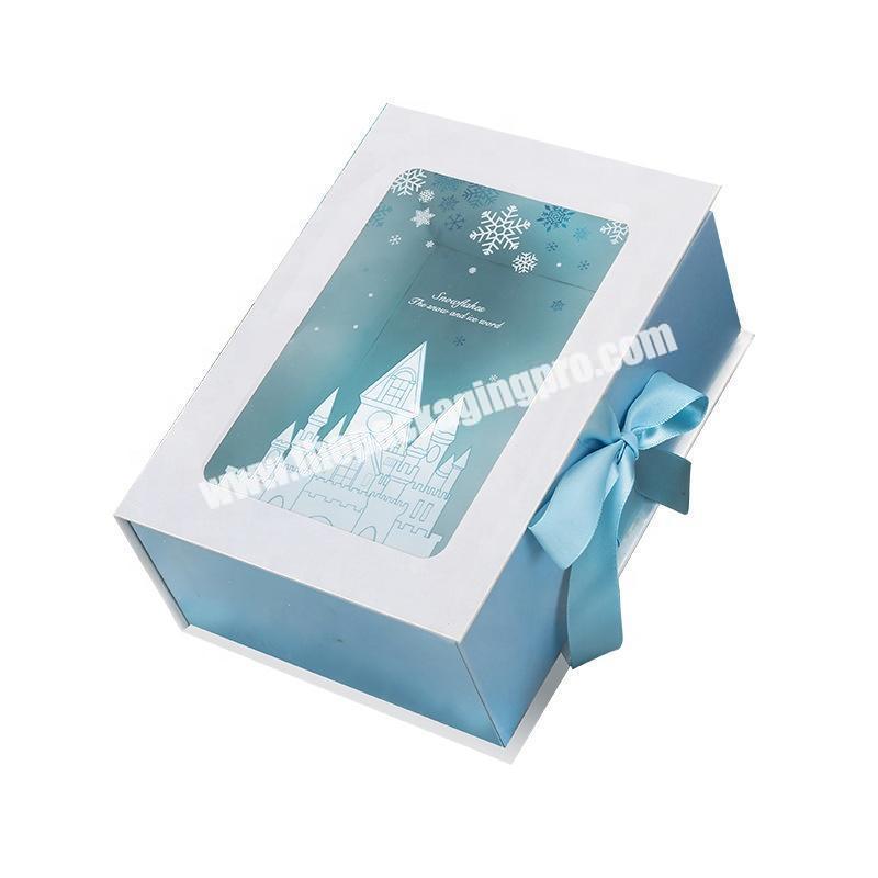 fancy paper gift box with window creative paper box window white paper box with window