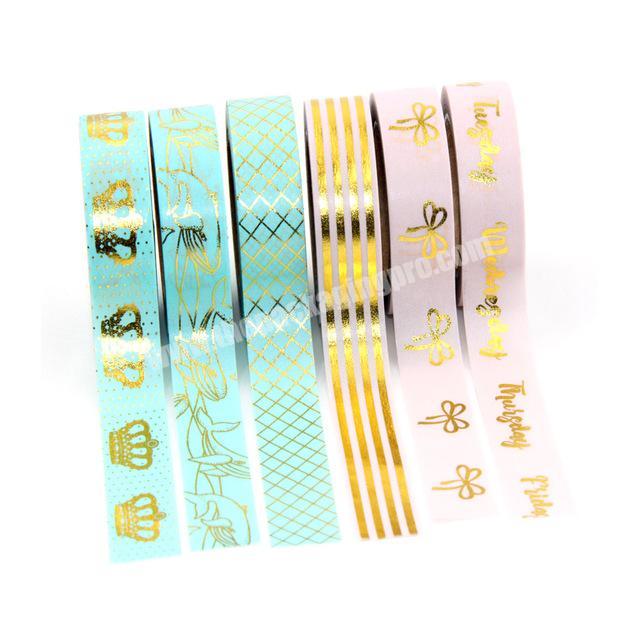 gold foil washi tape decoration masking tape with your logo