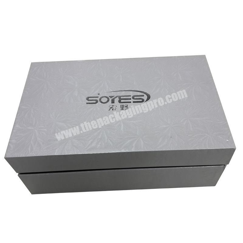 hand made cheap white new designhigh end for packing shoes top and base paper box