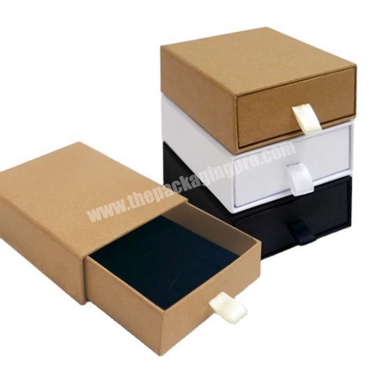high quality brown watch strap packaging jewelry drawer gift box with sponge