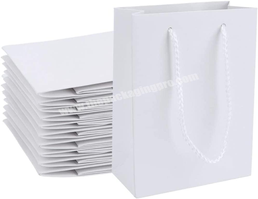 high quality custom logo white cardboard paper shopping bag for packaging shoes