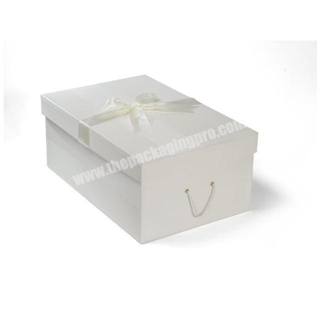 high quality white corrugated shoe packaging box