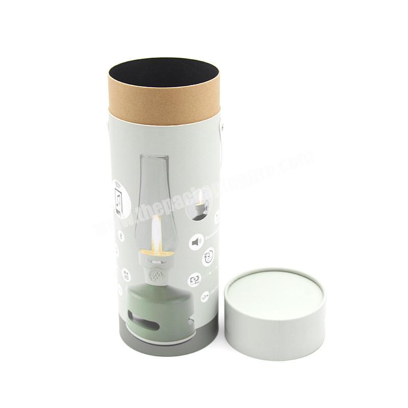 high quality white eco friendly round paper tube packaging box