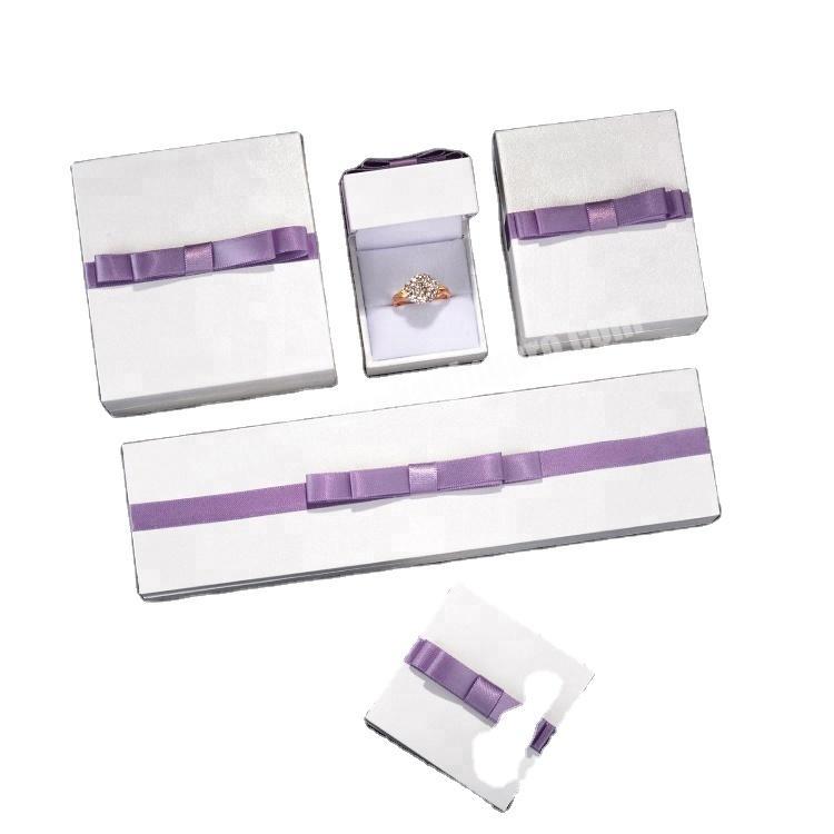 kexin custom logo wedding gift white earring jewelry packaging paper box