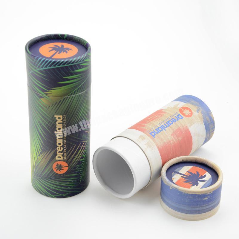 kraft tube packaging 100ml cylinder perfume cardboard tube