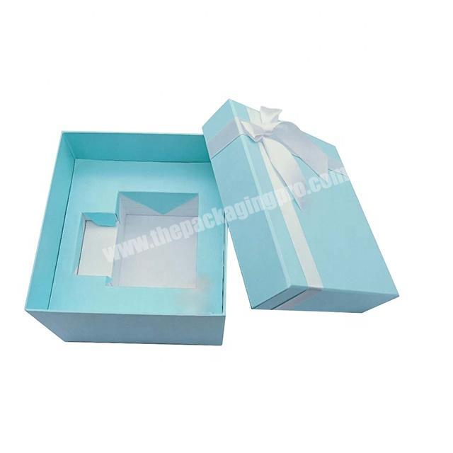 lid and base two piecescustom paper valentines gifts women lingerie packaging box with ribbon
