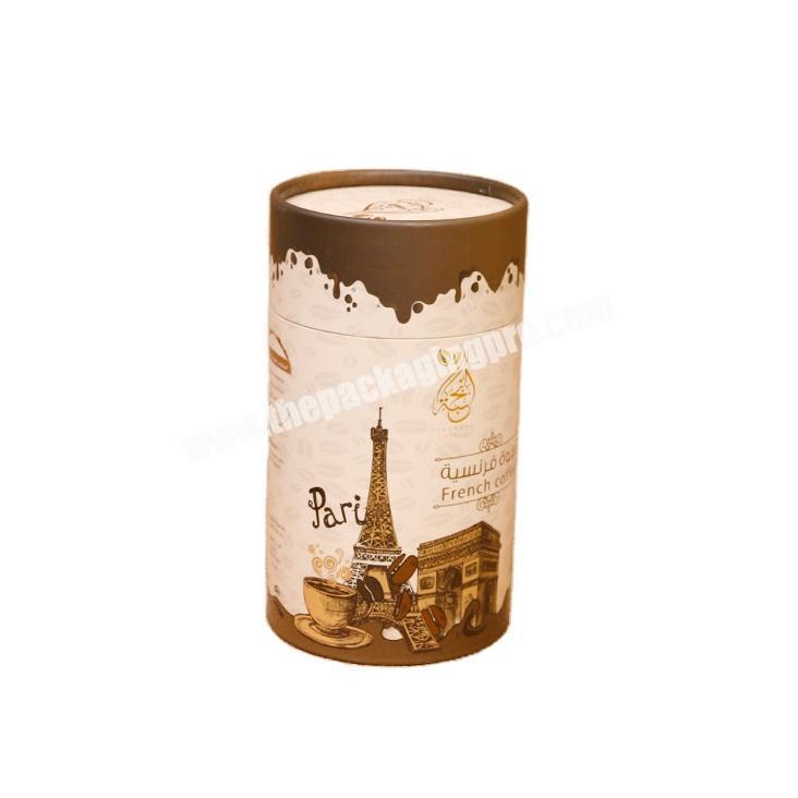 luxury kraft round cylinder cardboard paper tube printed packaging custom