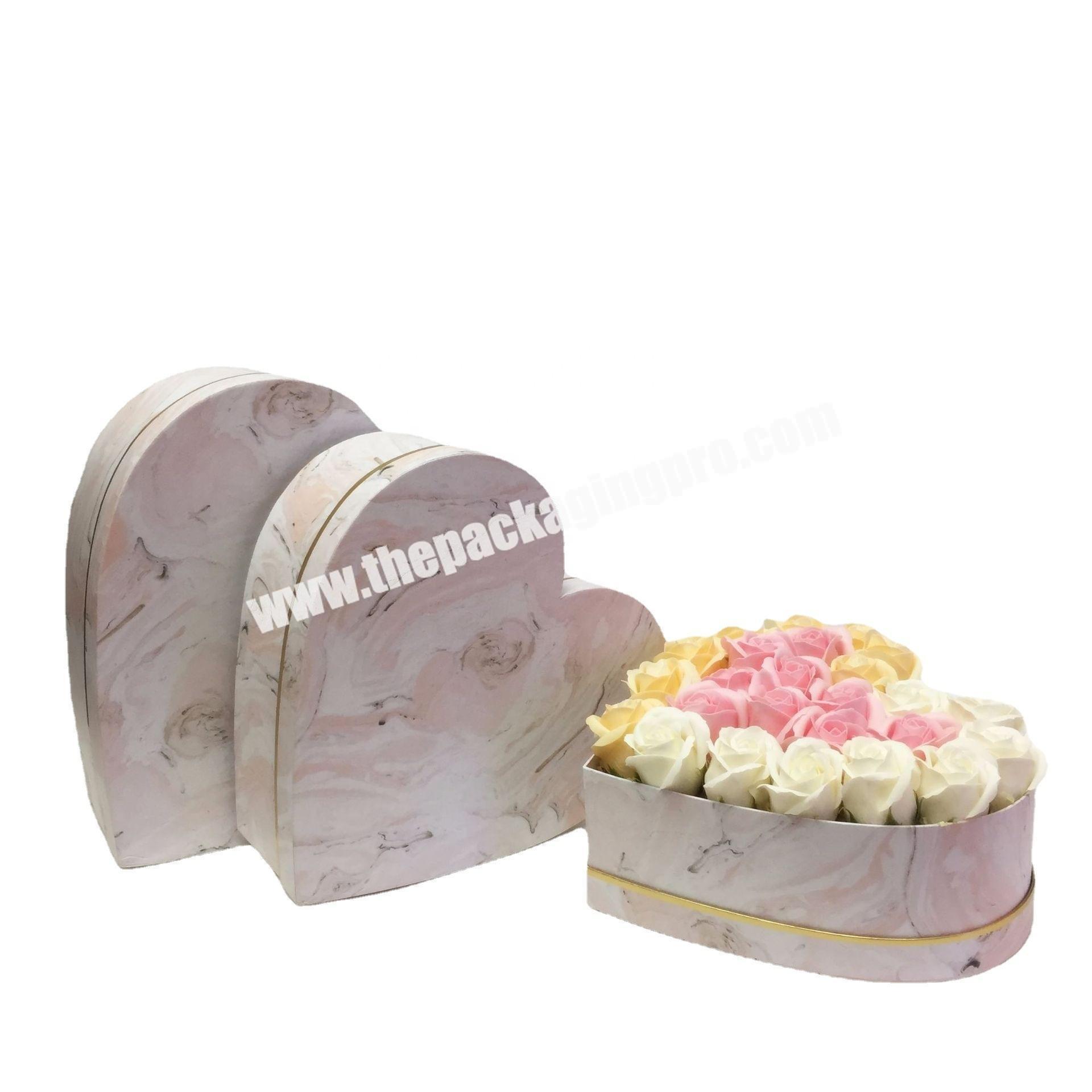 luxury heart shape container gift box empty heart packaging boxes romantic heart shaped box with lids