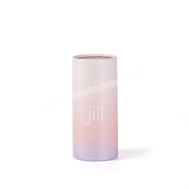 luxury round empty paper jar 8oz skin care cosmetic jar packaging