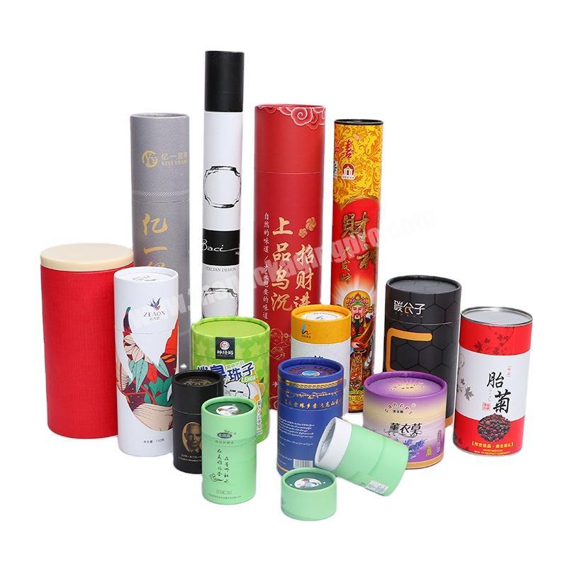 Factory direct supply paper tube paper can packaging paper tube custom-made tea cans food packaging gift boxes