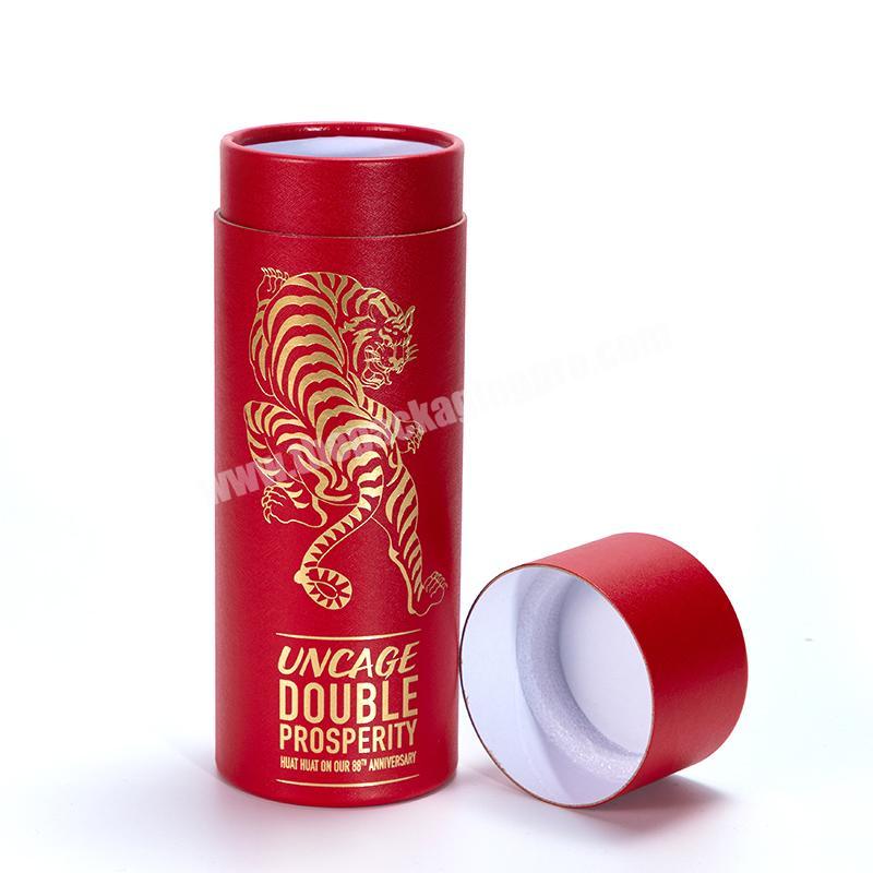 new design paper tube fashion recycled round paper box tube tea packaging