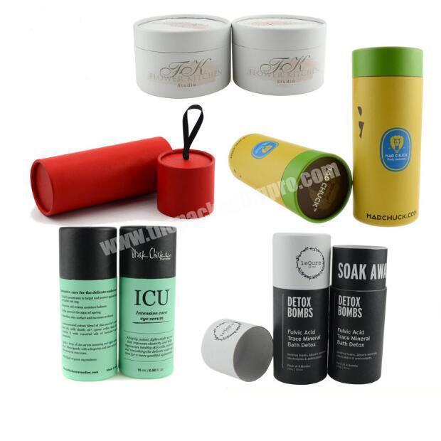 paper container tea round box packaging gift paper tube paper bottle packaging