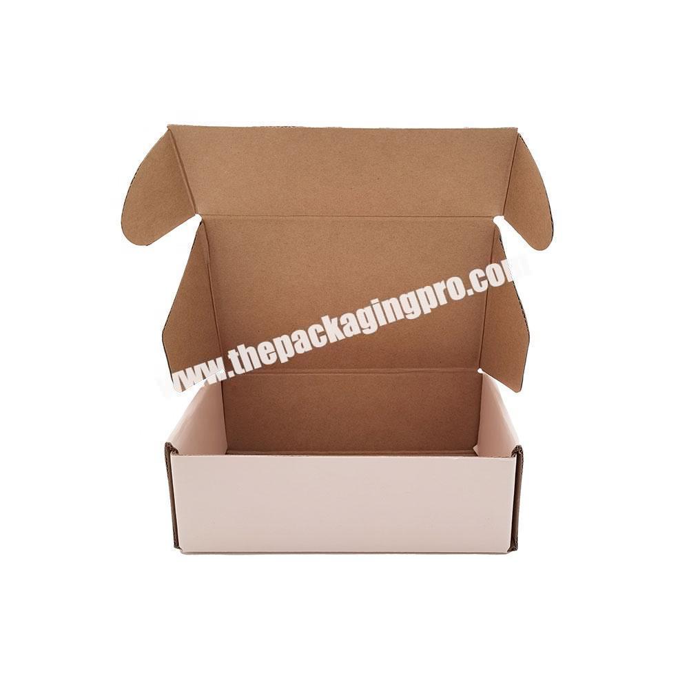 Creative Foldable China Manufacturer Pink Printing Paper Corruagted Shipping Carton Mailing Cosmetic Packaging Box