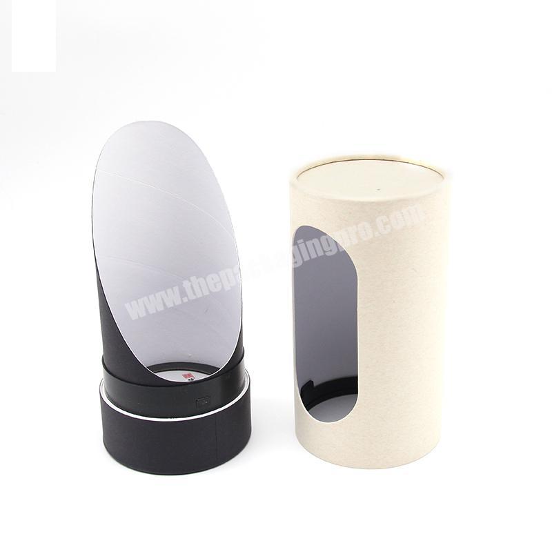 printed paper tube boxes manufacturers custom round kraft paper tube packing with window