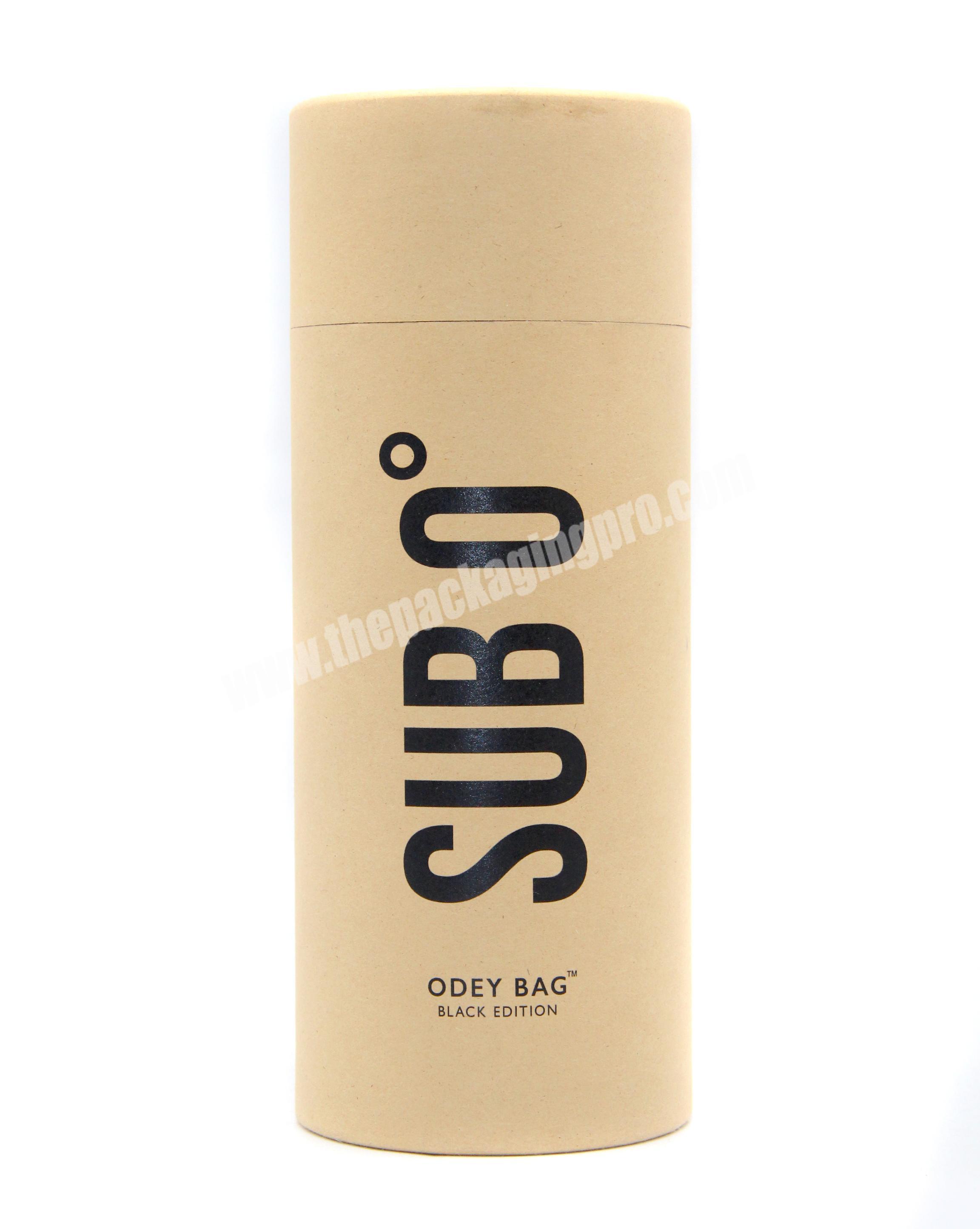 recycled craft cardboard cosmetic cardboard round paper tube box packaging