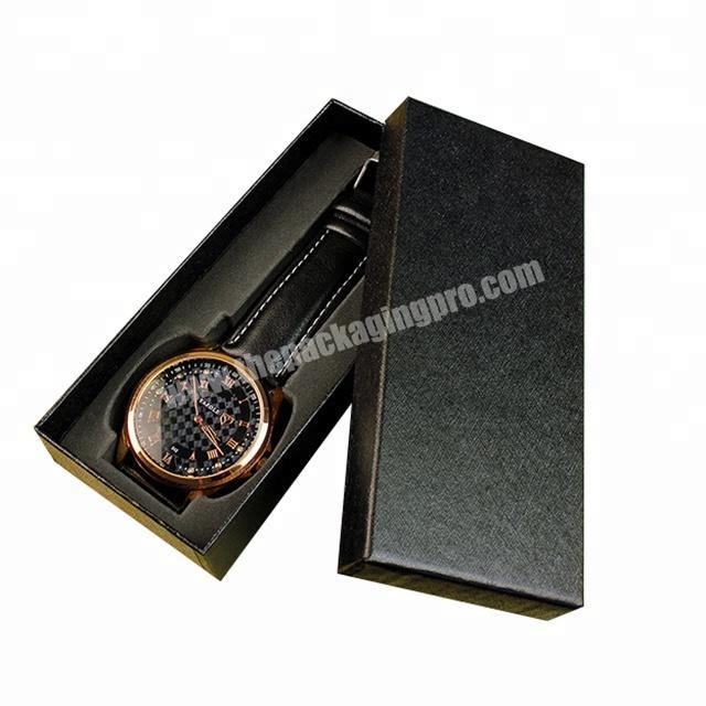 special paper custom cardboard rigid storage sturdy watch case packaging box