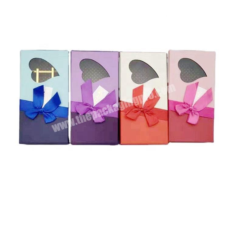 stock fancy pvc heart chocolate box chocolate bar packaging box for chocolates
