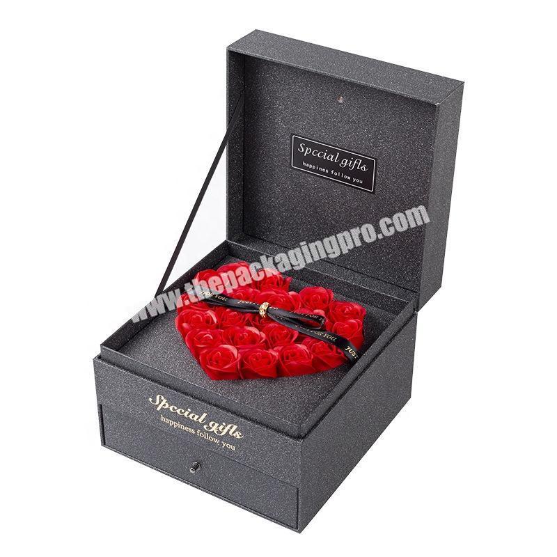 stock luxury children music box rose wedding gift music box screen lcd cheap music boxes