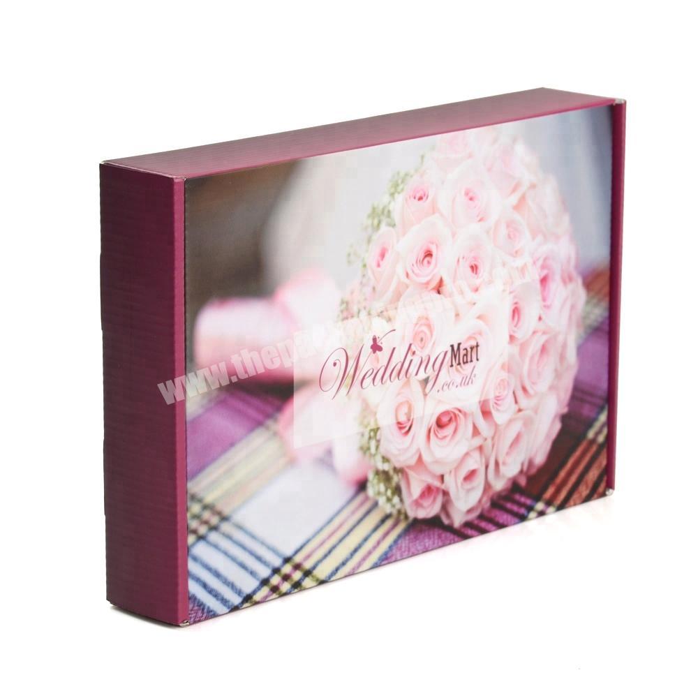 Custom Recycled Apparel-Packaging Small \t pink mail box Cardboard Paper packing box luxury postal boxes mailing