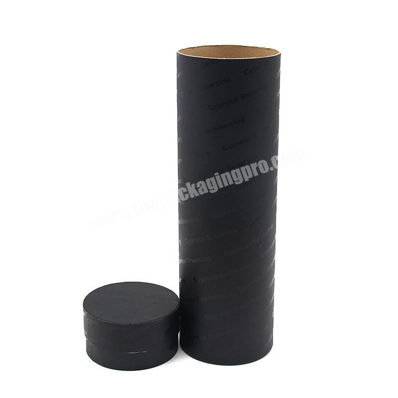 tea packaging 10ml 15ml 20ml 30ml 50ml 100ml recycled kraft cardboard long black kraft paper tube