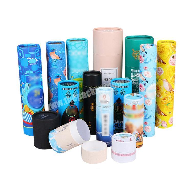 tea paper can round box packaging gift paper bottle packaging