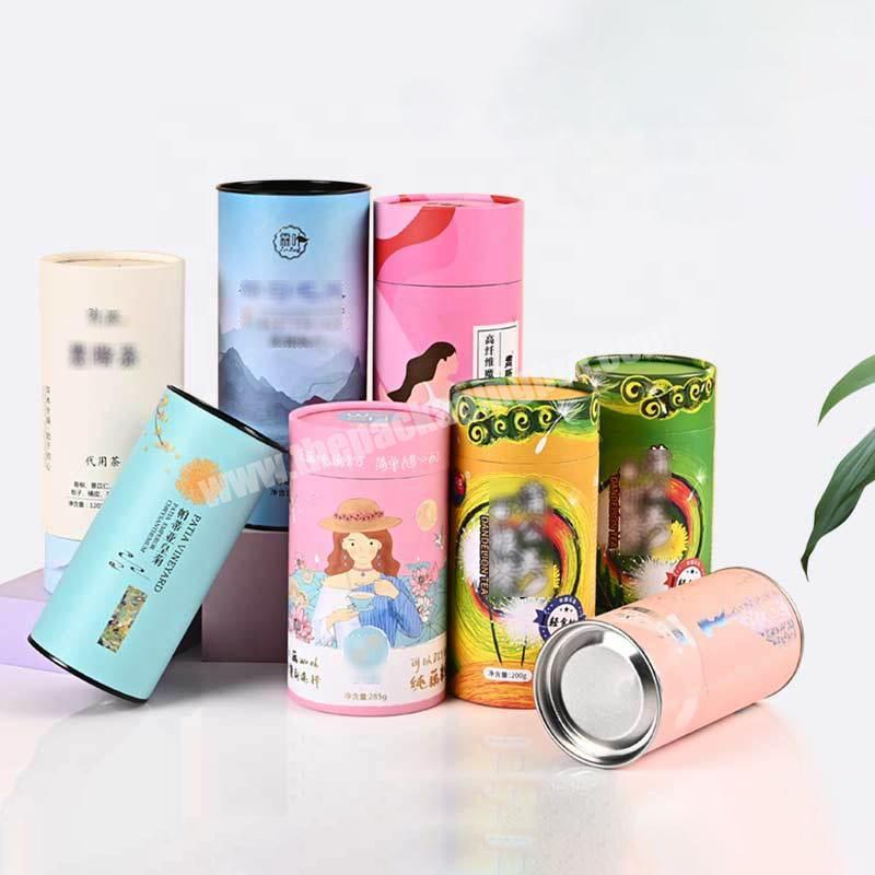 tube box craft paper cardboard container push up kraft paper tube packaging food
