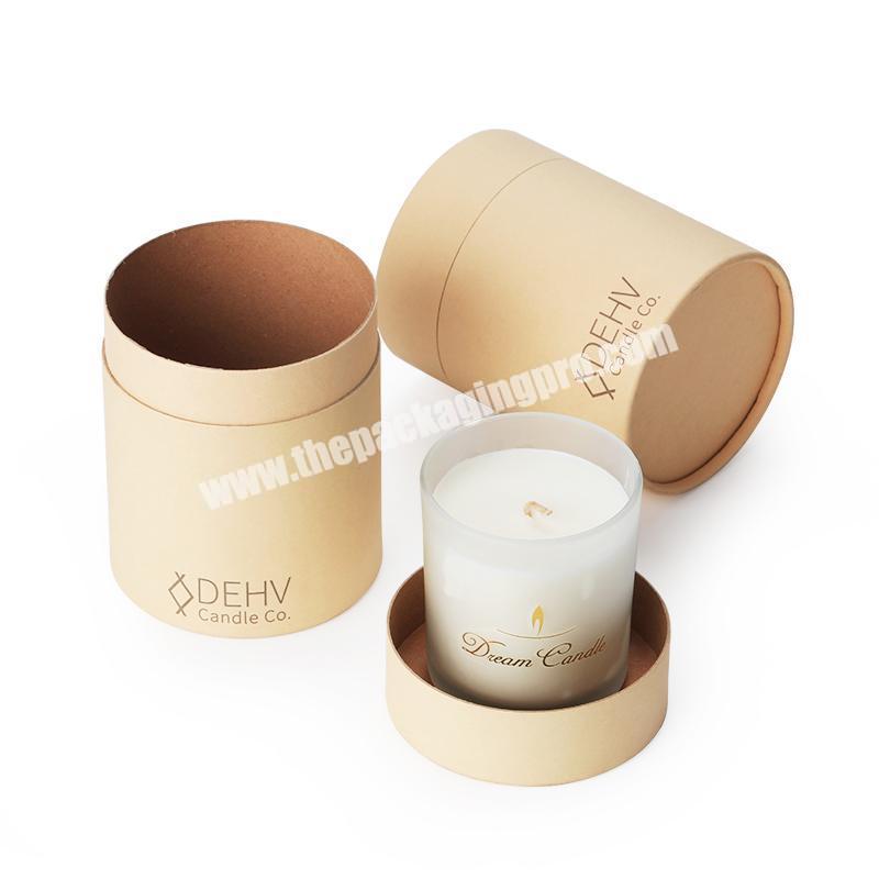 Customized universal Aromatherapy candle kraft paper container cylinder packaging box paper tube