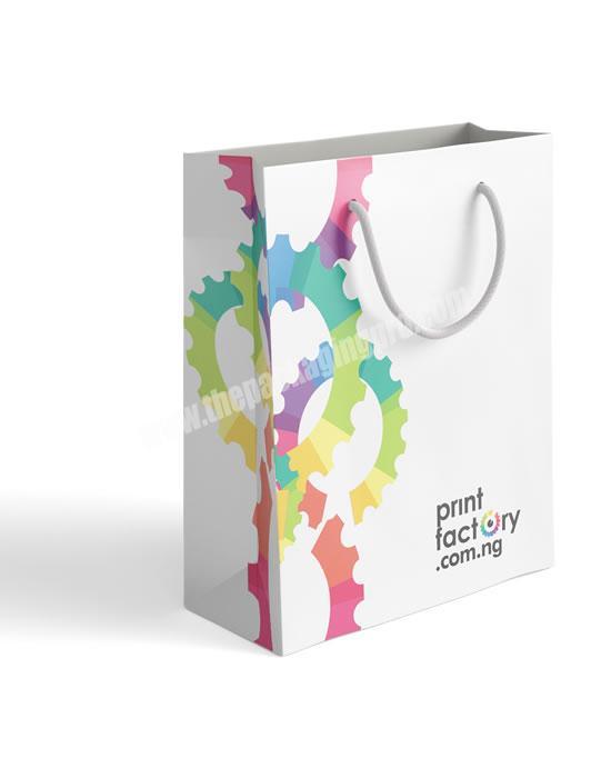 wholesale promotional gift custom printed paper carry bag