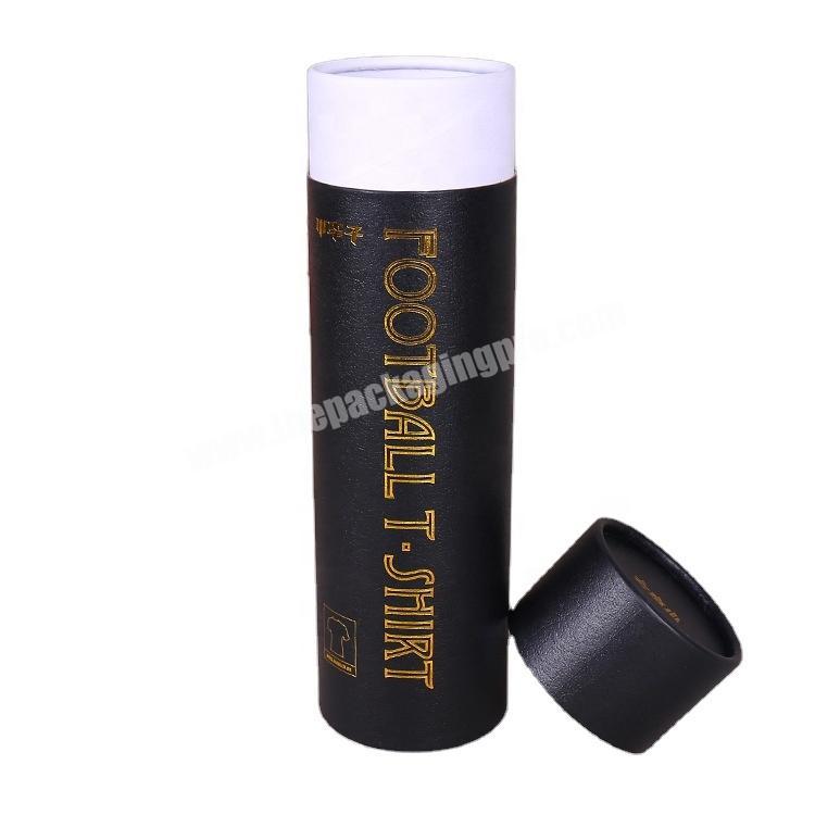 High gloss Metal Lid Cardboard Shipping Tube Airtight Paper Can Packaging Tube Paper