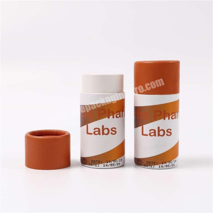 100% Recycled Custom Round Large Paper Tube Packaging With Lid