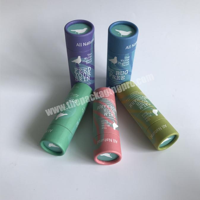 100% recycled facial tips paper tube ,kraftpaper cardboard cosmetic round box for sale wax lined oil resistant