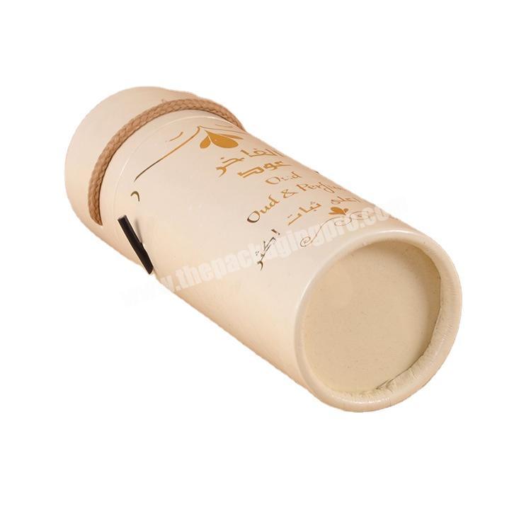 100% recycled  perfume  paper tube with handle  Cosmetic push up paper  jar deodorant  wax lined