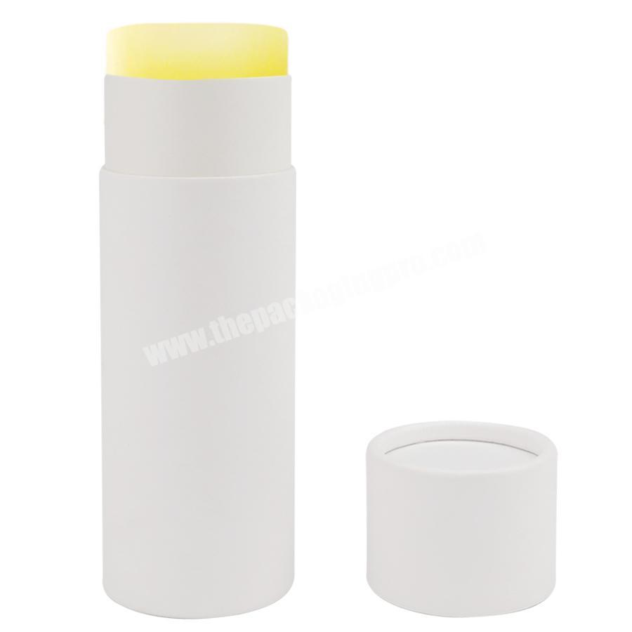 10ml 60ml 75ml biodegradable deodorant stick containers push up cardboard lip balm tubes