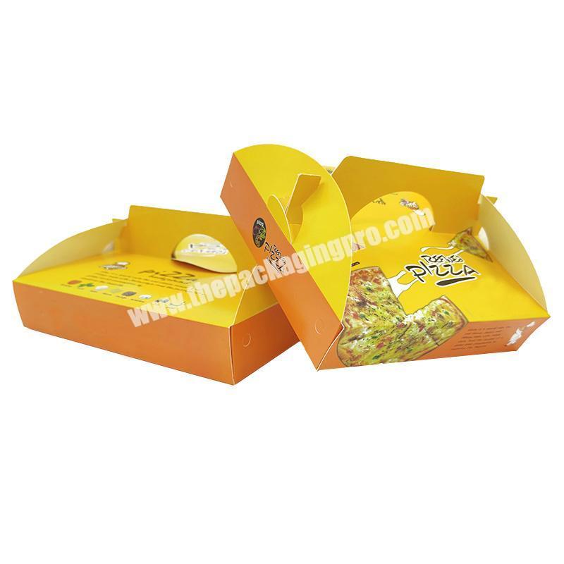 12 Inch White Pizza Packing Delivery Takeaway Box With Logo With Handle