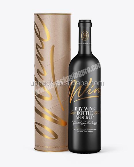 2020 customized wine  cardboard glass tube gift boxse