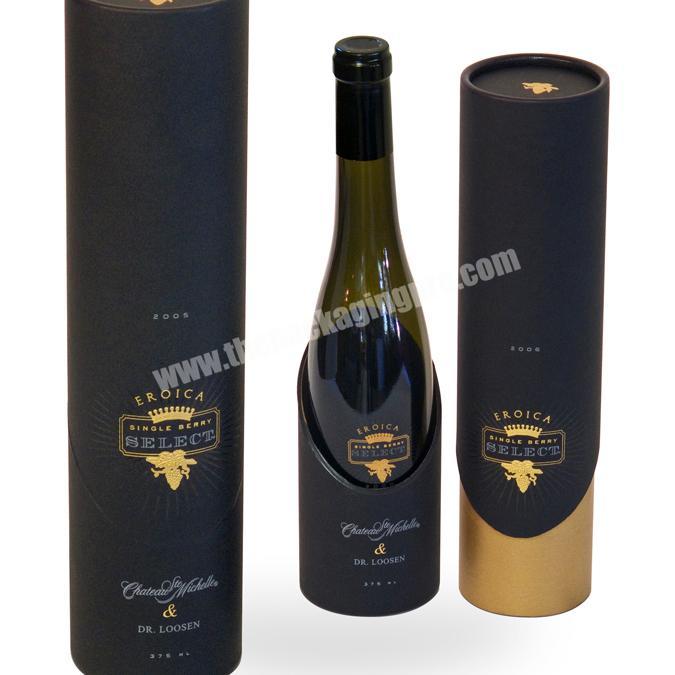 2020 customized wine glass round cylinder tube gift box