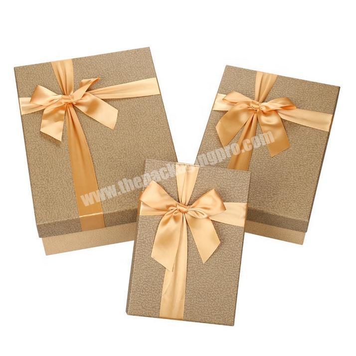 Alibaba Custom Rectangle Gold Foil matte Square Gift box paper packaging boxes/ flat folding cardboard gift packing box