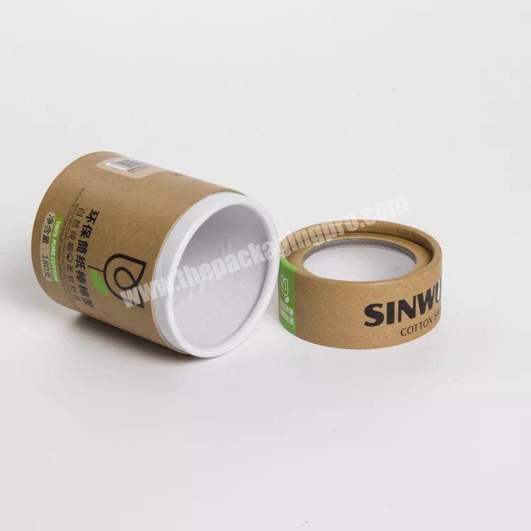 Biodegradable Customizable  Waterproof Deodorant Round Tea Paper Tube Packaging