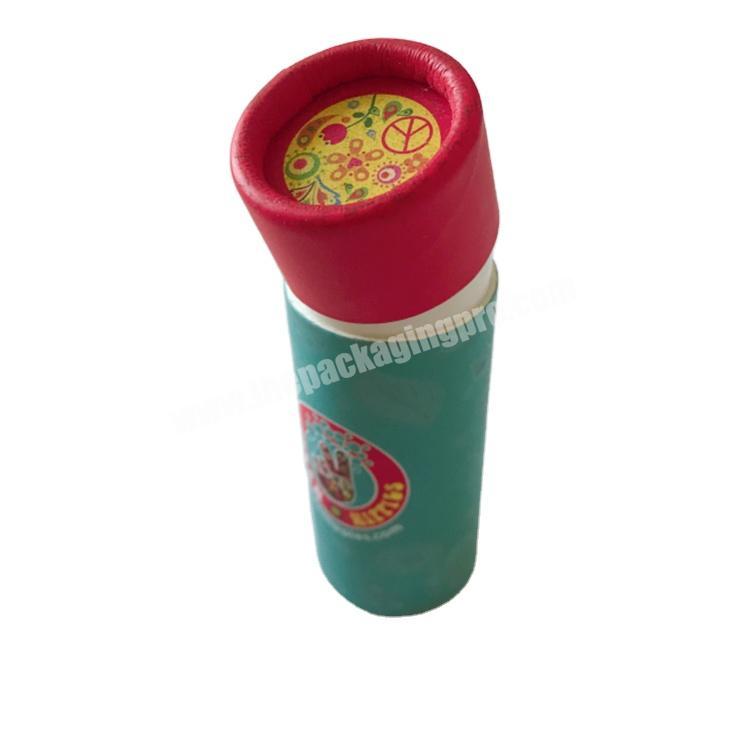 Biodegradable gift  Paper Push up Tube stick deodorant container kraft cosmetic round box