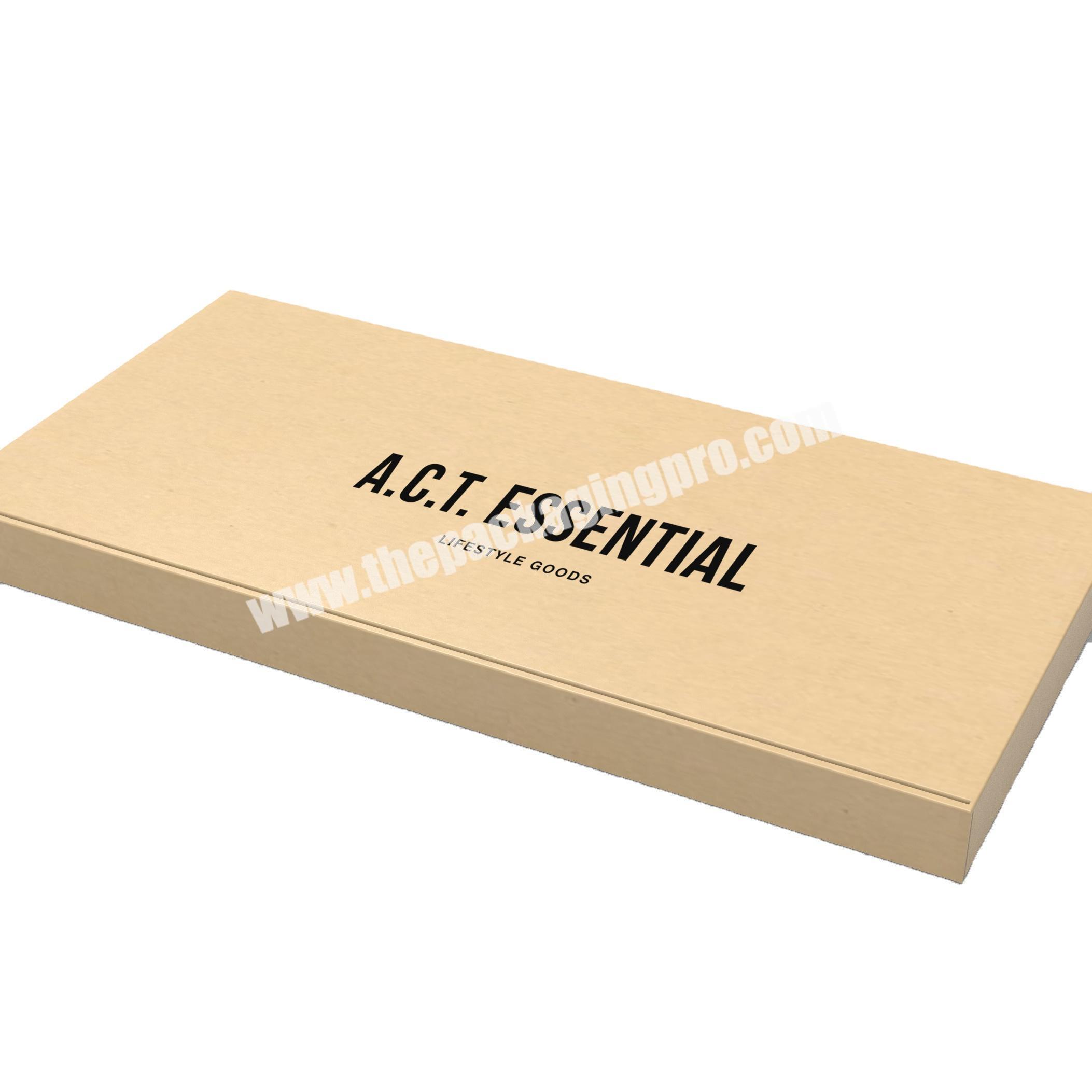 Biodegradable kraft paper packaging cardboard carton corrugated mailer boxes shipping mailed gifts box for clothes