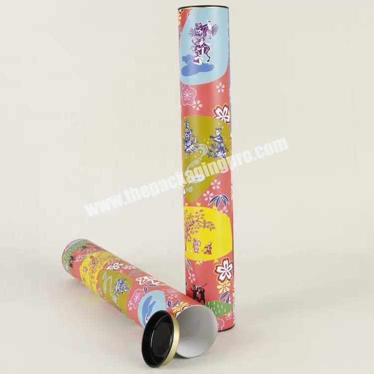 Biodegradable paper cans packaging cardboard white paper tea canister