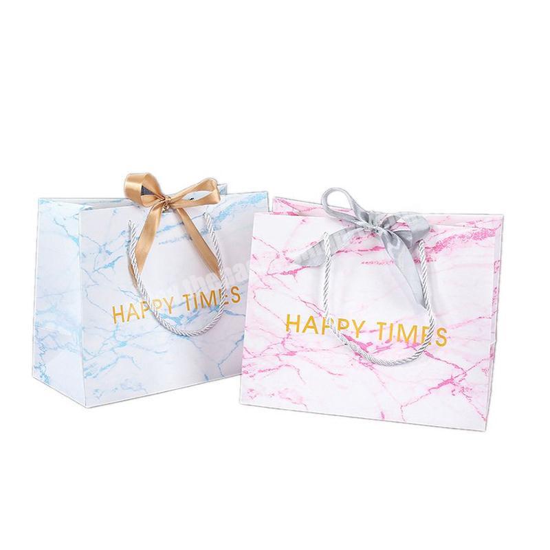 Bolsas de papel de lujo Wedding Pink Cardboard Paper Bagsdesign your own art  with logo recyclable art paper gift bag