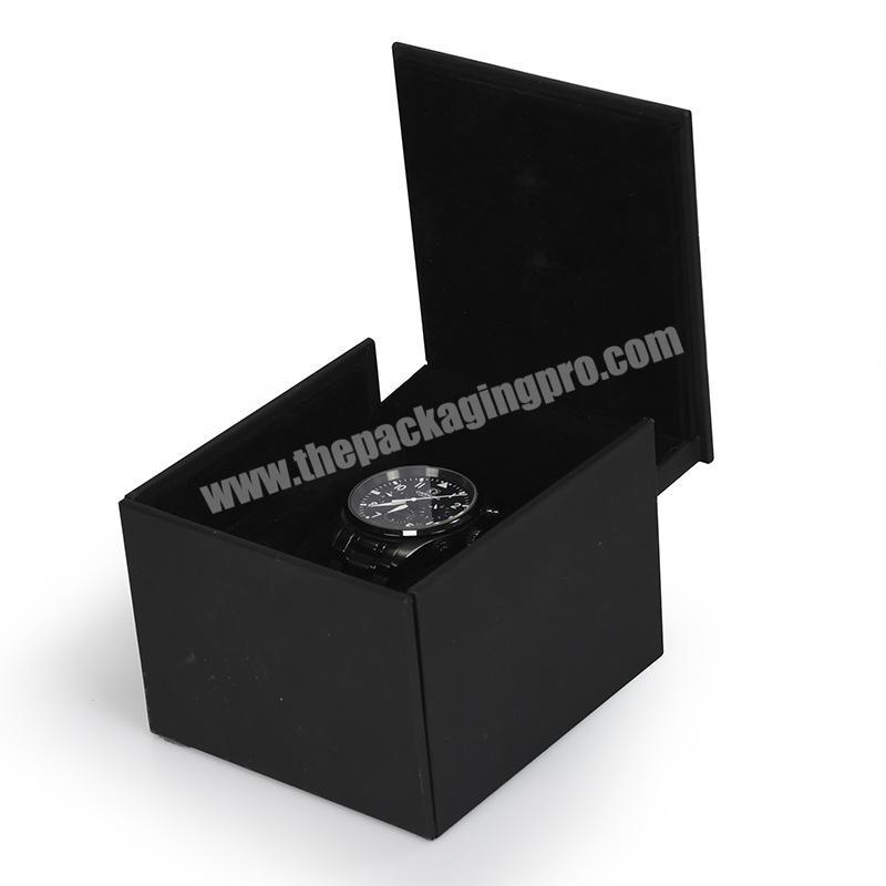 Cheap Custom Logo Luxury Black Cardboard Paper Gift Packaging Multi Color Watch Box