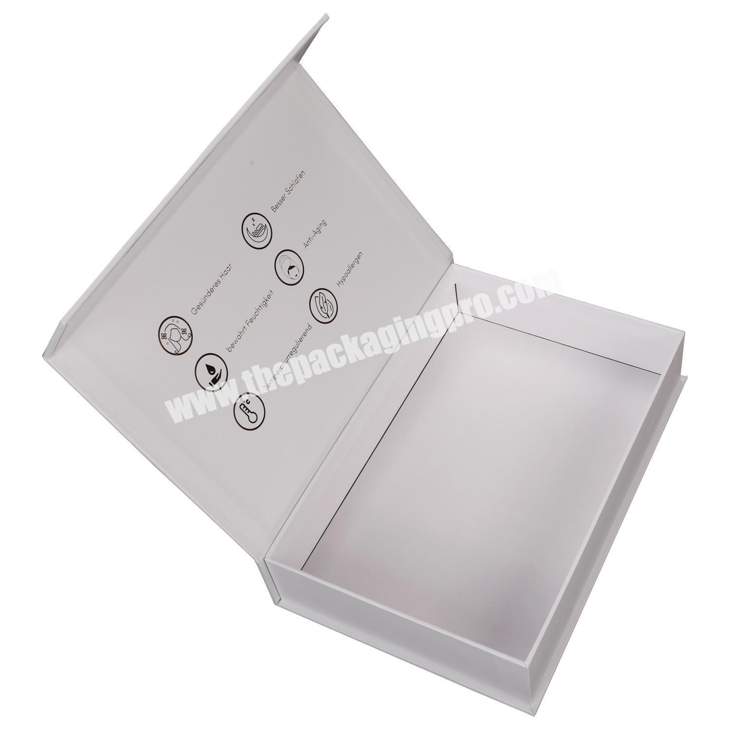 China Factory Custom Luxury Cosmetic Packing Box Flip Magnetic Gift Boxes  With Foam Inserts